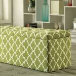 ZAIRA I STORAGE OTTOMAN GREEN CM-BN6033GR